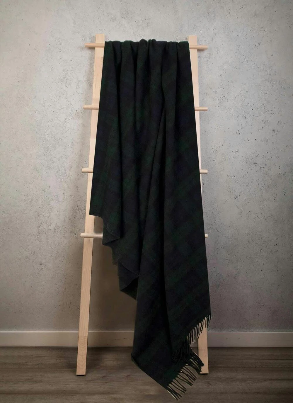 Recycled Wool Mix Tartan Blanket 2 Recycled Wool Mix Tartan Blanket