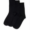 3 Pack Black Socks -EWM Store 45345pvl 938306eae898a00