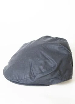 Navy Wax Flat Cap -EWM Store 47501pvl 2156cbfb248d659