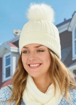 Cream Cable Knit Hat 5 Cream Cable Knit Hat -EWM Store 54276pvl 9024cb5d4f24102