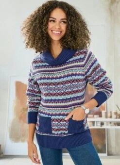 Fairisle Pocket Top