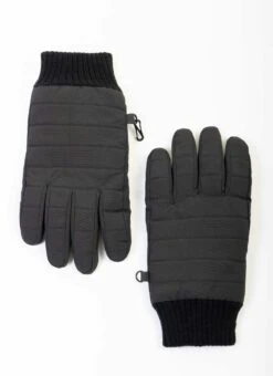 Black Padded Gloves