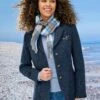 Benbecula Navy Herringbone HARRIS TWEED® Ladies' Jacket 2 Benbecula Navy Herringbone HARRIS TWEED® Ladies' Jacket -EWM Store 56436pvl 29b90687504f7ee