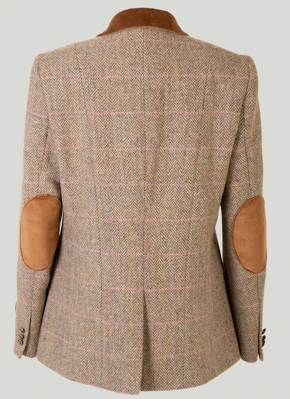 Rona Sand Overcheck HARRIS TWEED® Ladies' Jacket 6 Rona Sand Overcheck HARRIS TWEED® Ladies' Jacket - Image 4
