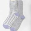 2 Pack Lilac Snowsoft Socks