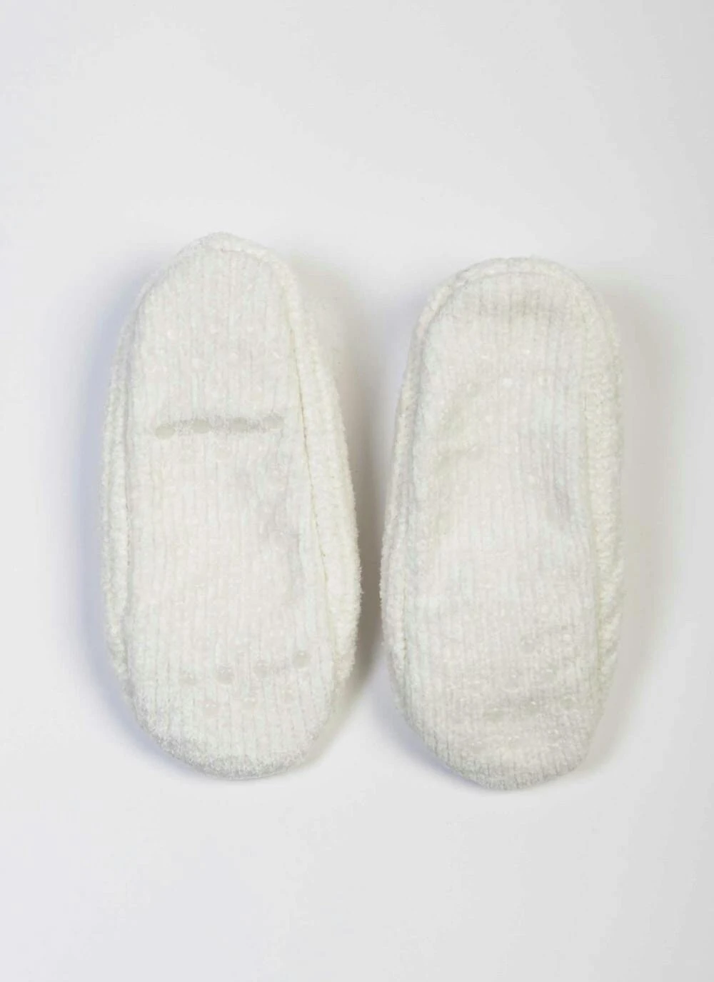 Cream Chenille Slipper Socks 5 Cream Chenille Slipper Socks - Image 3