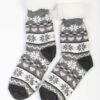 Grey Fairisle Slipper Socks 2 Grey Fairisle Slipper Socks -EWM Store 56707pvl 8387460f88212e4
