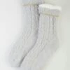 Grey Cable Chenille Slipper Socks 1 Grey Cable Chenille Slipper Socks -EWM Store 56716pvl 3ddf03d60fac225