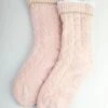 Pink Cable Chenille Slipper Socks 1 Pink Cable Chenille Slipper Socks -EWM Store 56722pvl f92ae8671a3646f