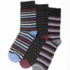 3 Pack Stripe / Spot Socks 2 3 Pack Stripe / Spot Socks -EWM Store 56750pvl 0aa9dab402fe596