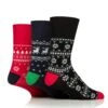 3 Pack Fairisle Socks