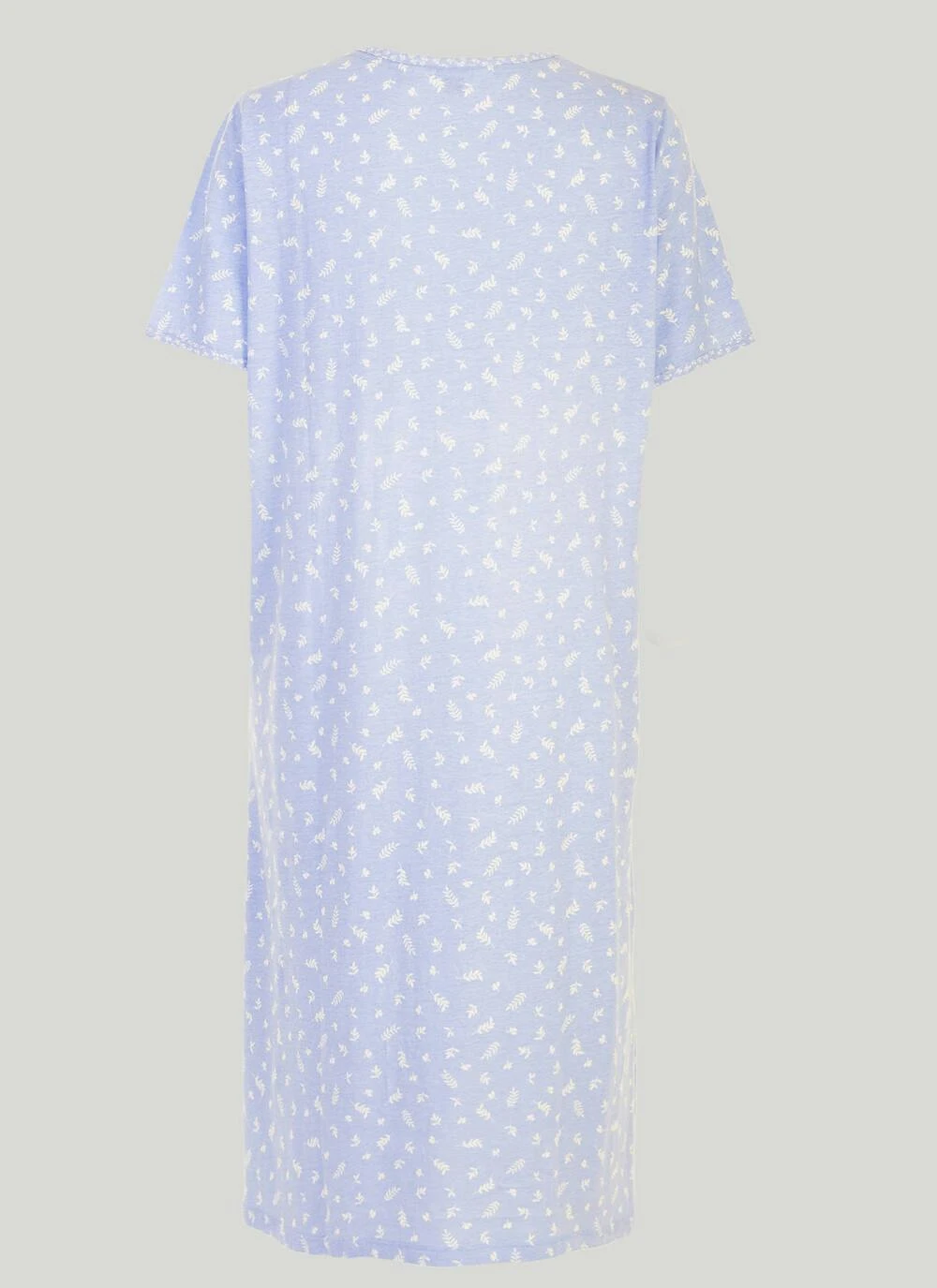 Cotton Rich Keyhole Neck Nightdress 4 Cotton Rich Keyhole Neck Nightdress - Image 2
