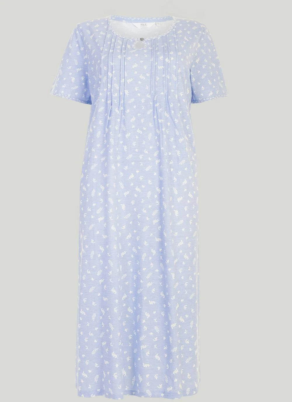 Cotton Rich Keyhole Neck Nightdress 3 Cotton Rich Keyhole Neck Nightdress