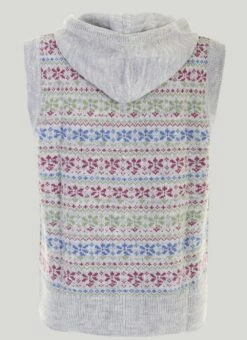 Fairisle Zip Up Knit Gilet -EWM Store 58560pvl d3d0905aa89dc35