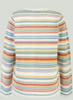 Textured Fairisle Crew Neck Jumper -EWM Store 58895pvl 5d8c105788a4f49