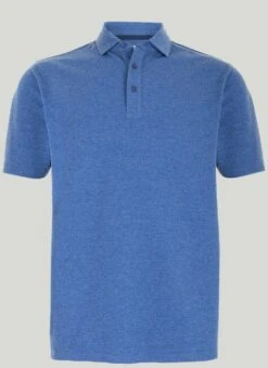 Textured Cotton Polo Shirt