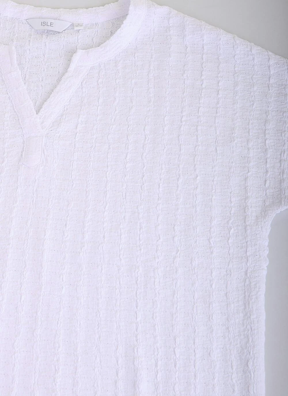 Textured Notch Neck Top 5 Textured Notch Neck Top - Image 3