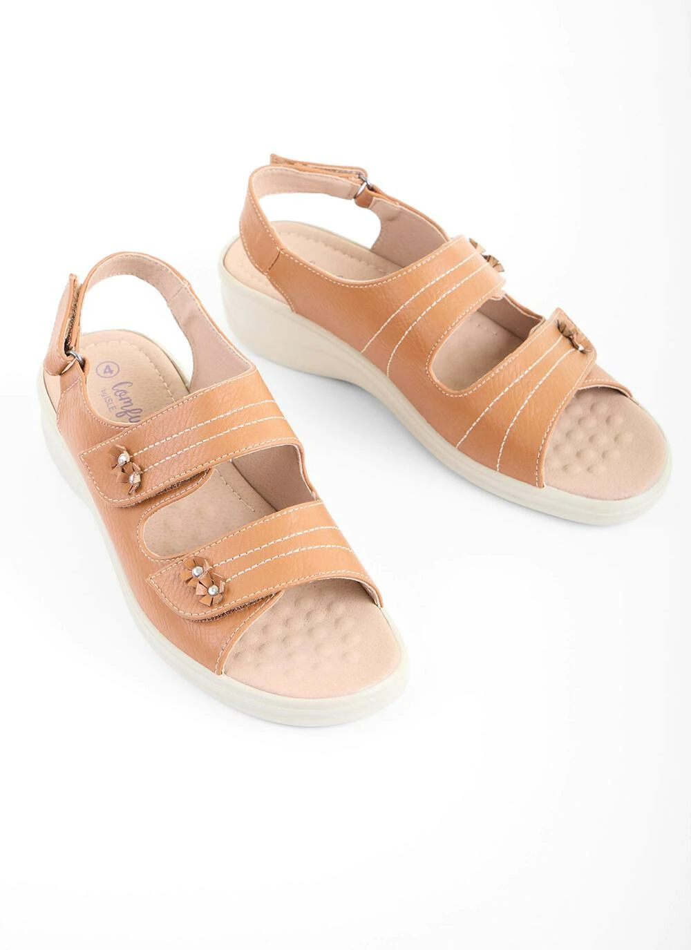 Tan Ankle Strap Sandal 3 Tan Ankle Strap Sandal