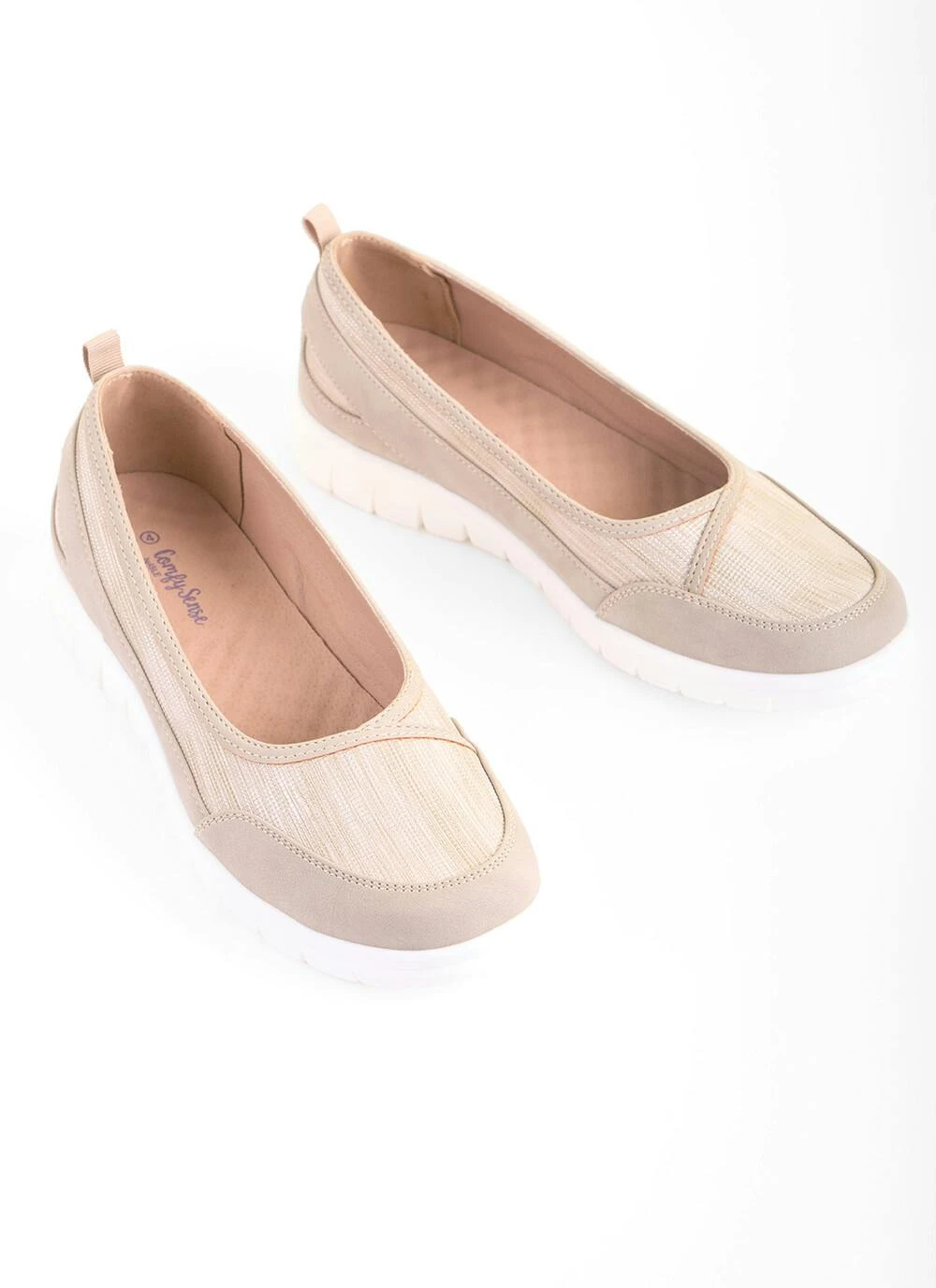 Pale Gold Shimmer Ballet Style Trainer 3 Pale Gold Shimmer Ballet Style Trainer