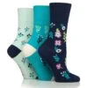 3 Pack Bohemian Floral Socks -EWM Store 60445pvl d5fd4c4543d334a