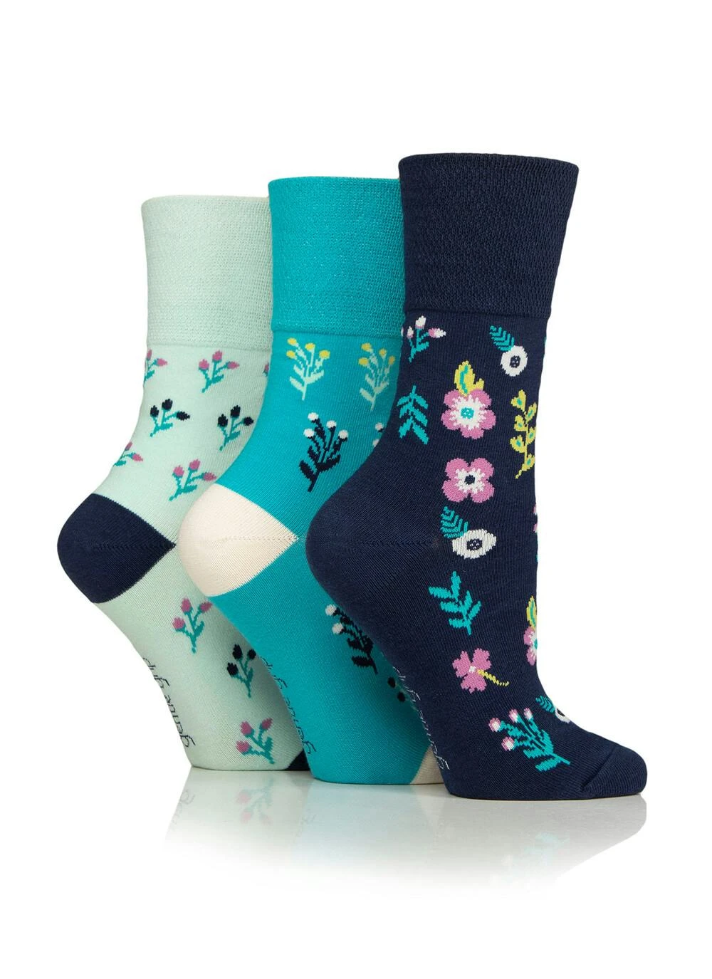 3 Pack Bohemian Floral Socks 3 3 Pack Bohemian Floral Socks