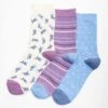 3 Pack Tulips / Stripe / Spot Socks -EWM Store 60449pvl a07554979259b64