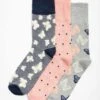 3 Pack Butterfly / Spot Bamboo Blend Socks 1 3 Pack Butterfly / Spot Bamboo Blend Socks -EWM Store 60462pvl ac7824215850a60