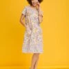 Pure Cotton Jersey Floral Print Dress -EWM Store 60823pvl 9918c1b9e0b74b0