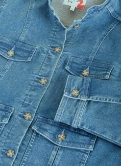 Cotton Rich Stretch Denim Jacket -EWM Store 60882pvl 914a87f541c0c33