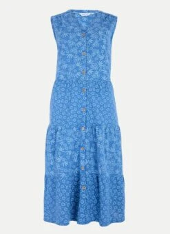 Pure Cotton Jersey Mixed Print Dress -EWM Store 61075pvl 4b8aa63ffff4919