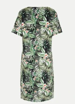 Linen Blend Embroidered Detail Midi Dress 11 Linen Blend Embroidered Detail Midi Dress -EWM Store 61362pvl 818a2a043d493e4