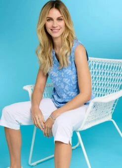 Puff Print Sleeveless T-Shirt