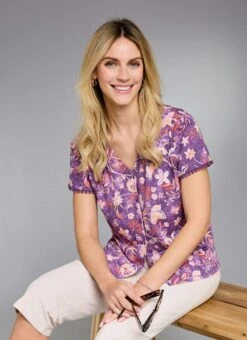 Pure Cotton V Neck T-Shirt