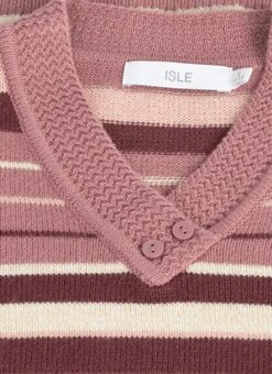 Striped V Neck Jumper -EWM Store 62115pvl 718b83d28ce924c