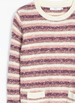 Striped Crew Neck Pocket Jumper -EWM Store 62186pvl 53368d5c85aa6d0