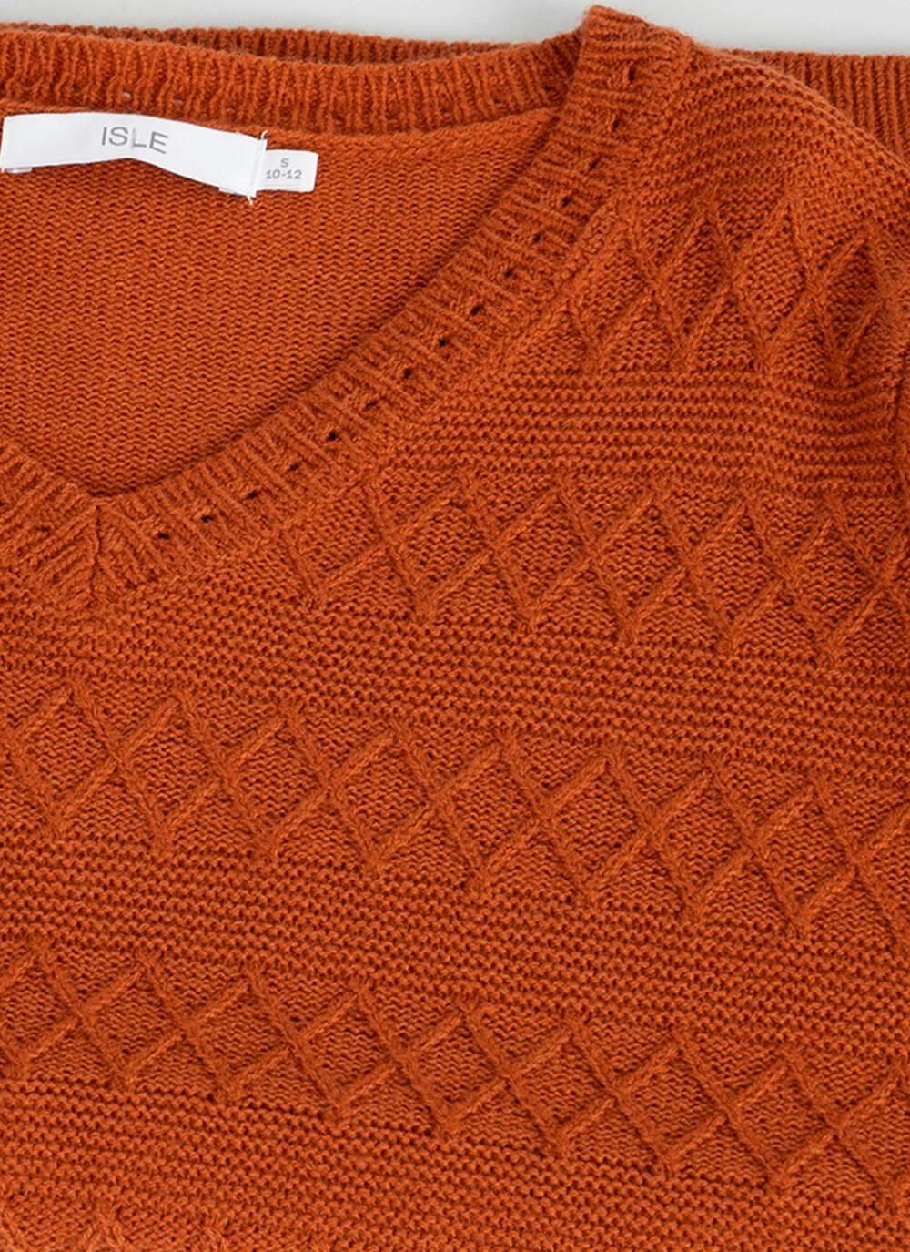 Textured Stitch V Neck Jumper 4 Textured Stitch V Neck Jumper - Image 2