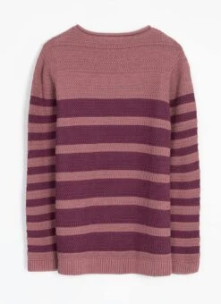 Pure Cotton Textured Crew Neck Striped Jumper 9 Pure Cotton Textured Crew Neck Striped Jumper -EWM Store 62211pvl 3ccc9e5a8c3d741