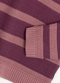 Pure Cotton Textured Crew Neck Striped Jumper 8 Pure Cotton Textured Crew Neck Striped Jumper -EWM Store 62217pvl 64dce34d26520fe