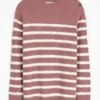 Lattice Stitch Striped Turtle Neck Jumper -EWM Store 62222pvl 2b62b0939623667