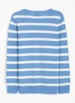 Cashmere Textured Stripe Jumper 7 Cashmere Textured Stripe Jumper -EWM Store 62256pvl e808abee99986eb