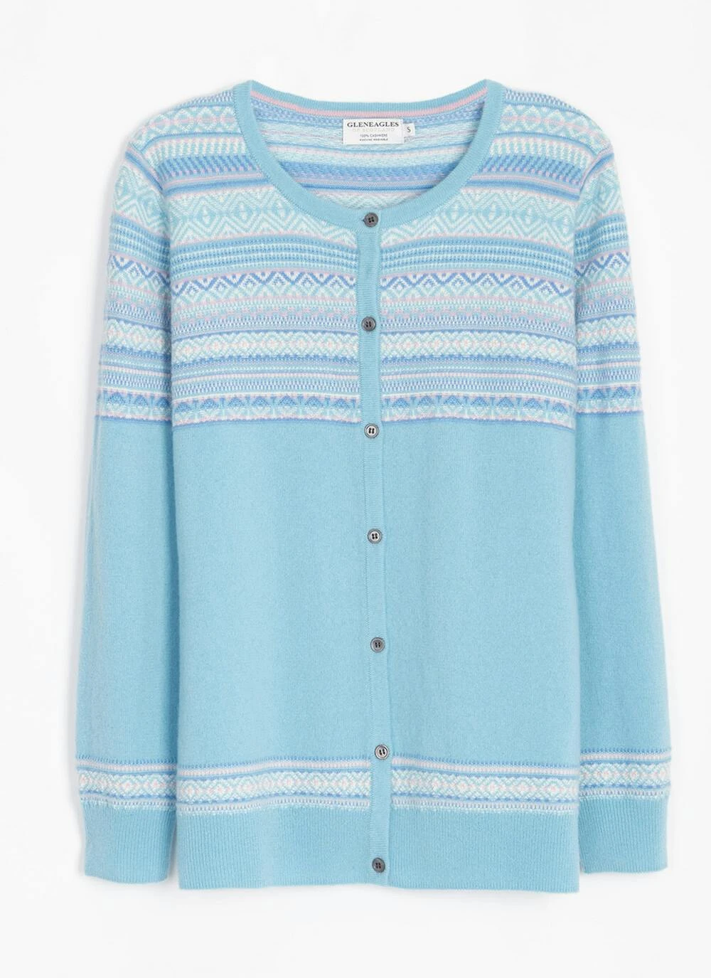 Cashmere Fairisle Yoke Cardigan 5 Cashmere Fairisle Yoke Cardigan - Image 3