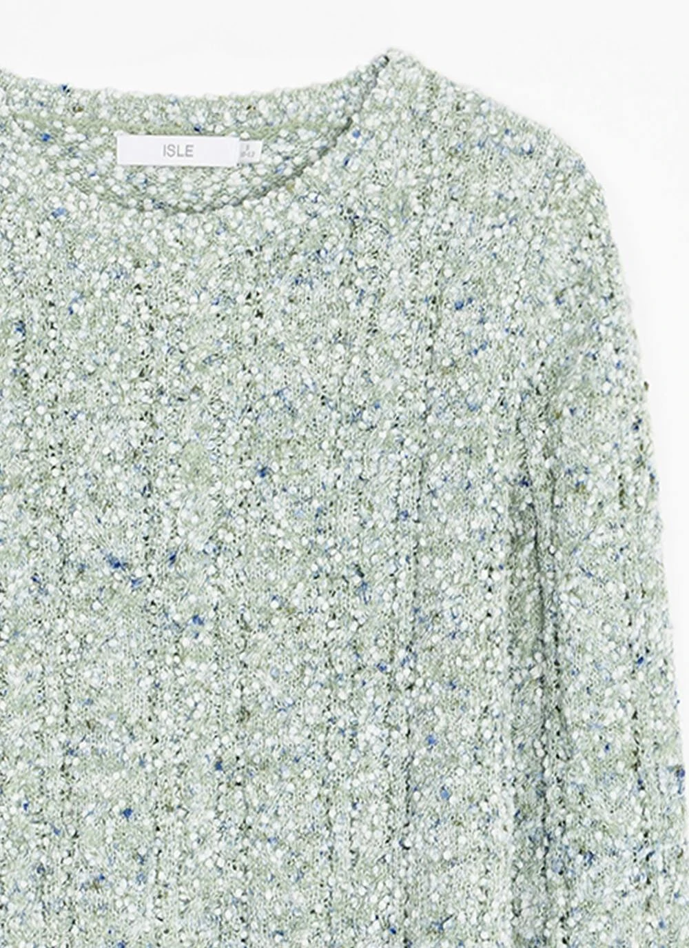 Textured Bobble Knit Crew Neck Jumper 4 Textured Bobble Knit Crew Neck Jumper - Image 2