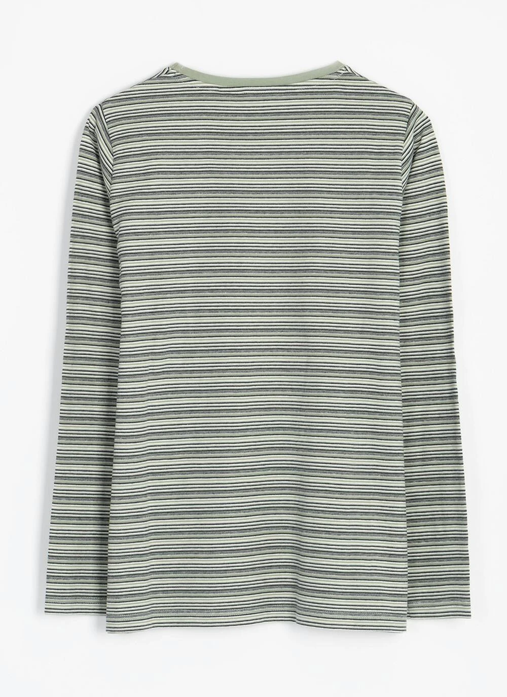 Pure Cotton Striped Crew Neck Top 6 Pure Cotton Striped Crew Neck Top - Image 4