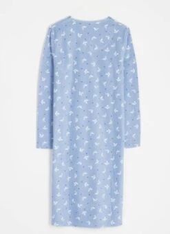 Cosy Fleece Printed Nightdress 9 Cosy Fleece Printed Nightdress -EWM Store 62874pvl e6a72ead873e28b