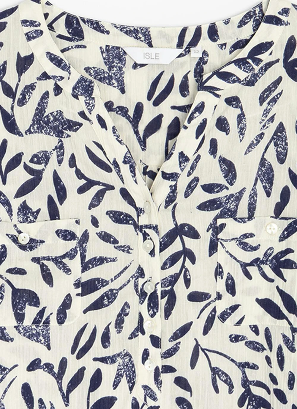 Pure Cotton Notch Neck Blouse 4 Pure Cotton Notch Neck Blouse - Image 2