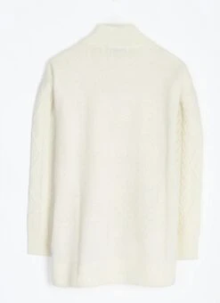 Wool Blend Cable Knit Turtle Neck Jumper -EWM Store 62986pvl e5e8346dc2c9e56