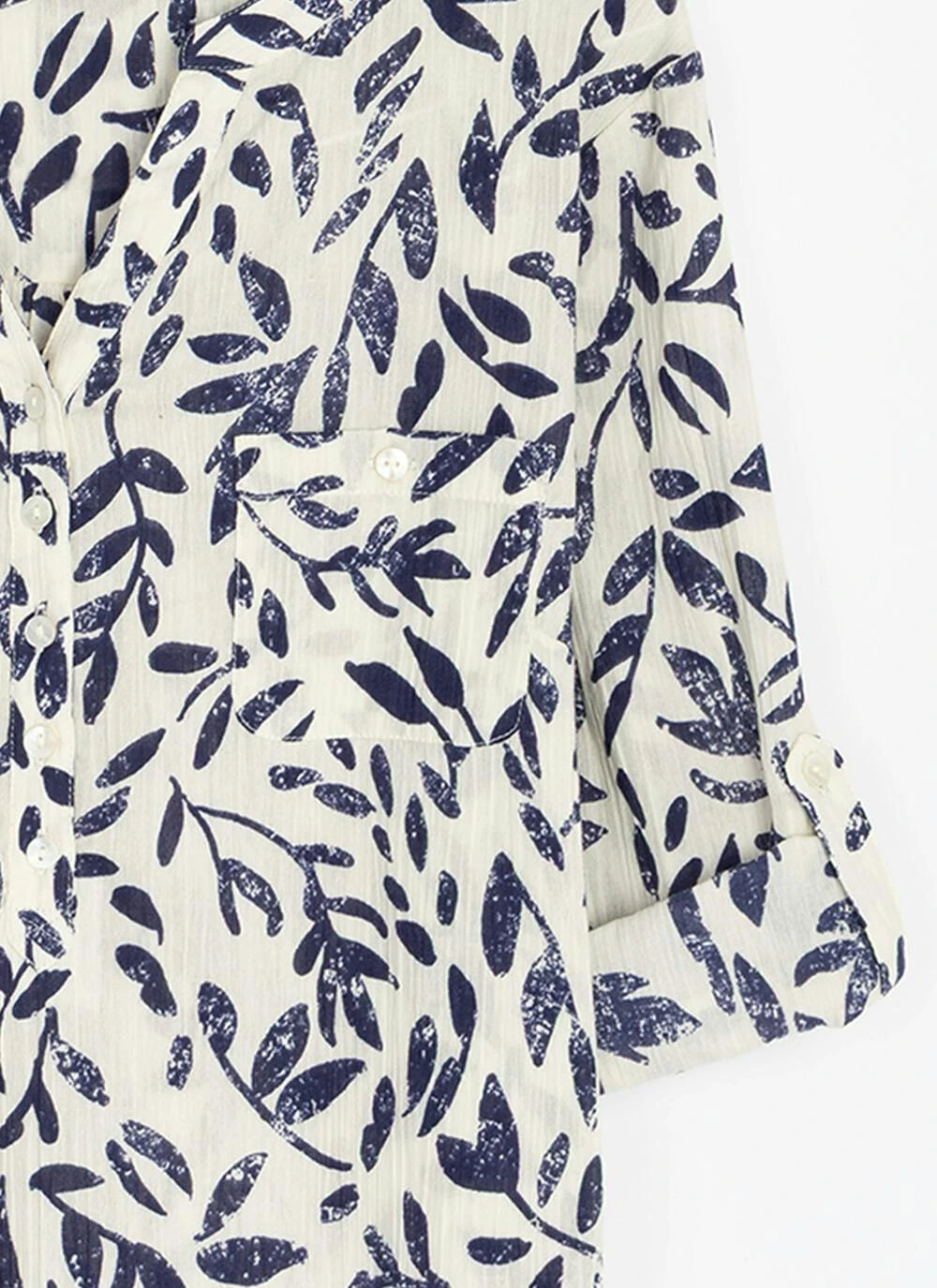 Pure Cotton Notch Neck Blouse 5 Pure Cotton Notch Neck Blouse - Image 3