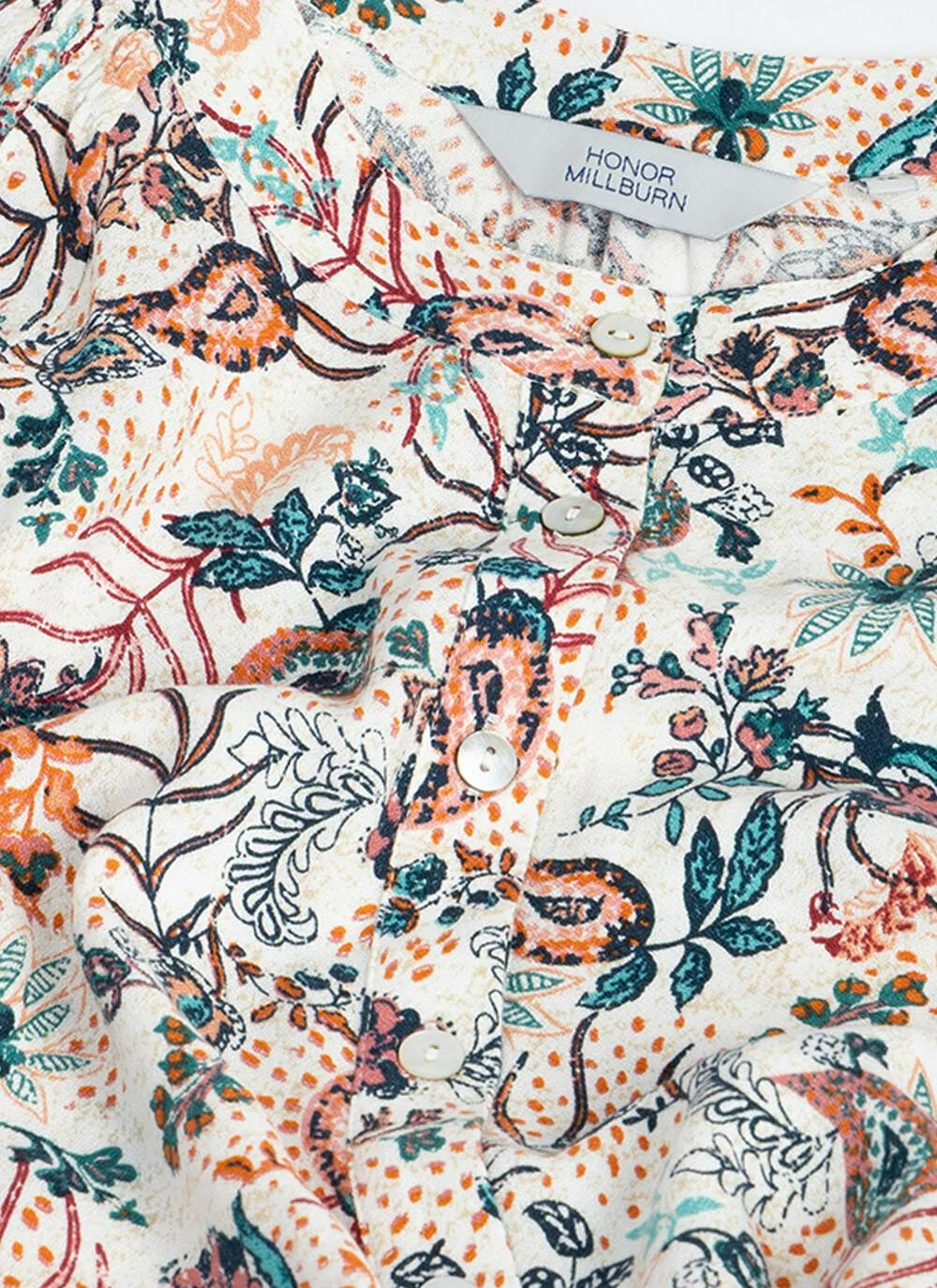 Crepe Paisely Print Blouse 6 Crepe Paisely Print Blouse - Image 4