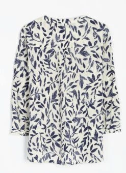 Pure Cotton Notch Neck Blouse 11 Pure Cotton Notch Neck Blouse -EWM Store 63100pvl 06d36cf6dbab136