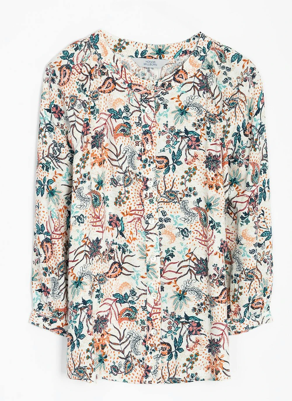 Crepe Paisely Print Blouse 5 Crepe Paisely Print Blouse - Image 3